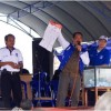 Ir. H. Chandra Tirta Wijaya saat mensosialisasikan pemilu 2014.